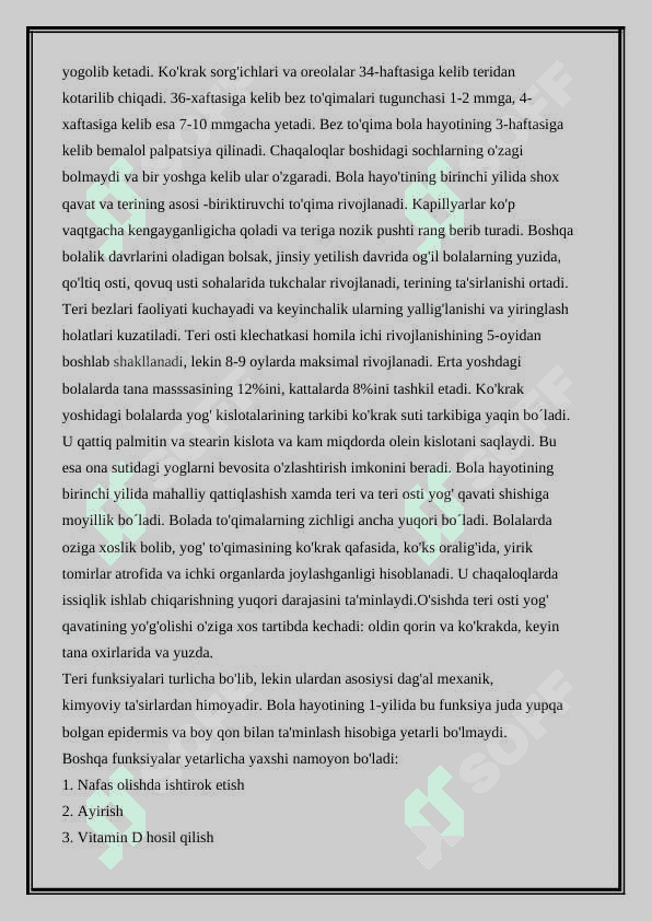 BOLA TERISINING ANATOMO-FIZIOLOGIK XUSUSIYATLARI 2