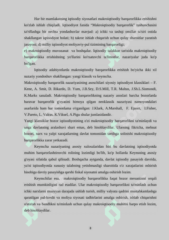 Makroiqtisodiy nisbatlar va uning tasir etuvchi omillar 7