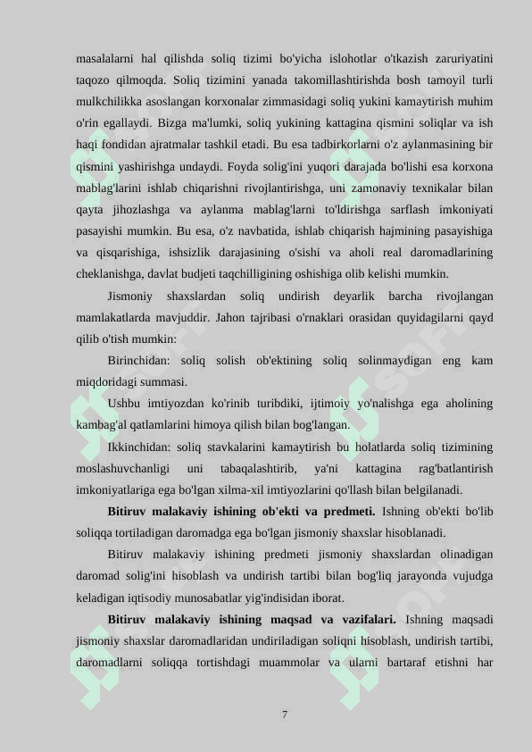 Jismoniy shaxslardan olinadigan daromad solig’i 6