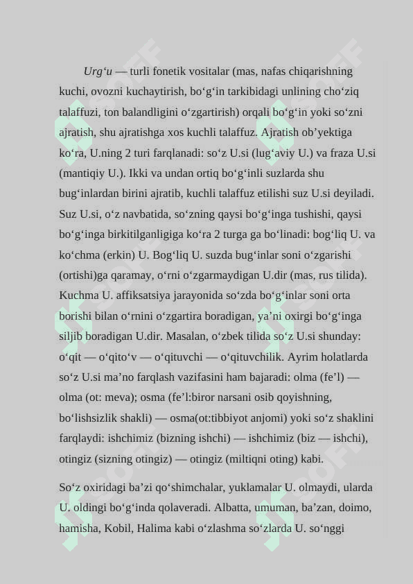 URG'U kURS ISHI 2