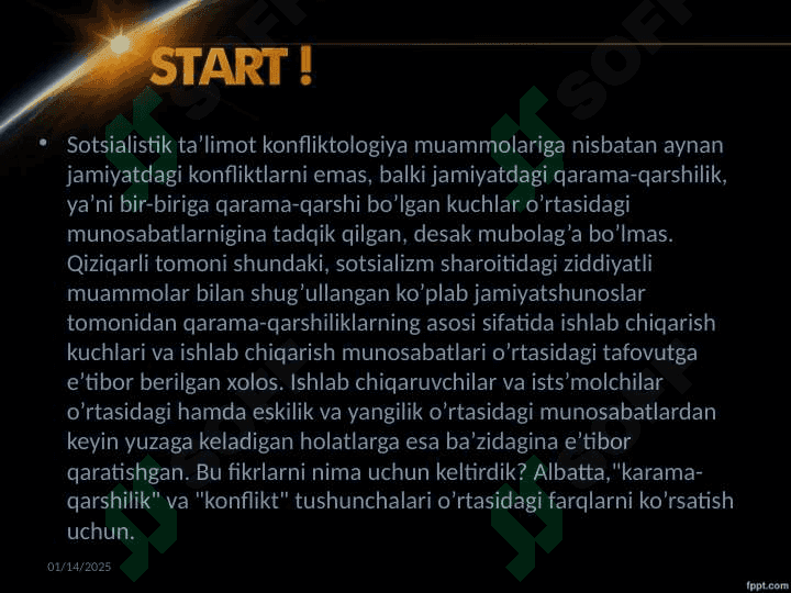 Konfliktologiya inson haqidagi fanlar tizimida 4