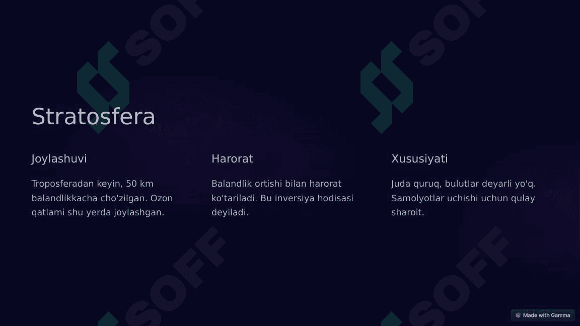 Atmosfera va uning qatlamlari 4