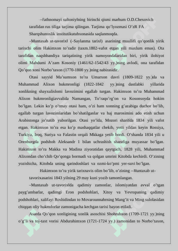 O‘rta Osiyo xonliklari tarixi xorijiy tarixshunoslikda 3