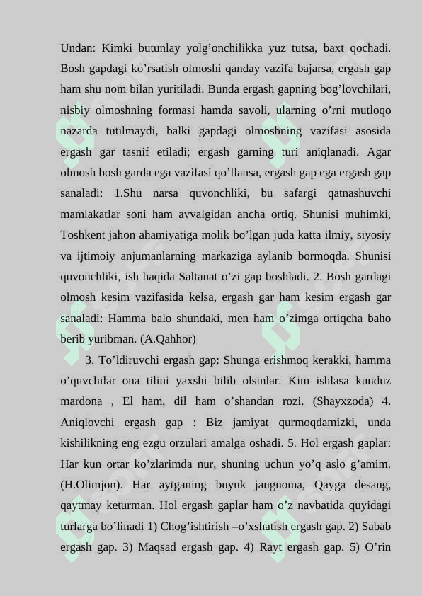 Ergashgan qo'shma gap. kurs ishi 5