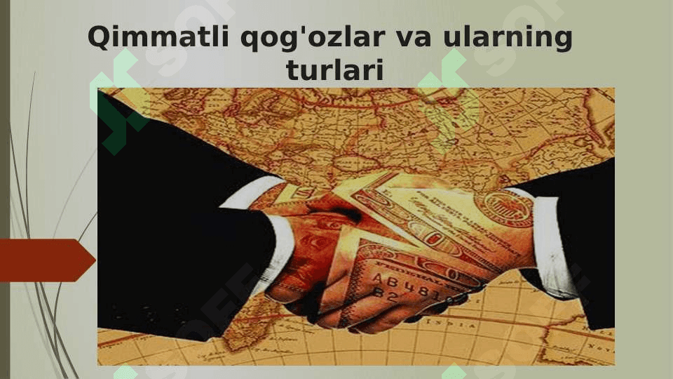 QIMMATLI QOG’OZLAR, ULARNING TURLARI VA AMAL QILISHI 7
