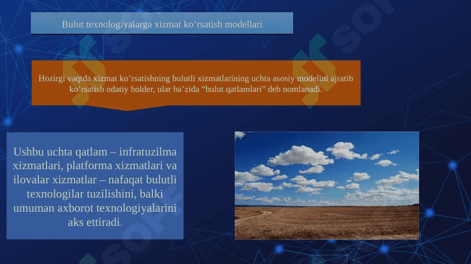 Bulutli yechimlar (SaaS) va bulutli infratuzilmasi (laaS) 3