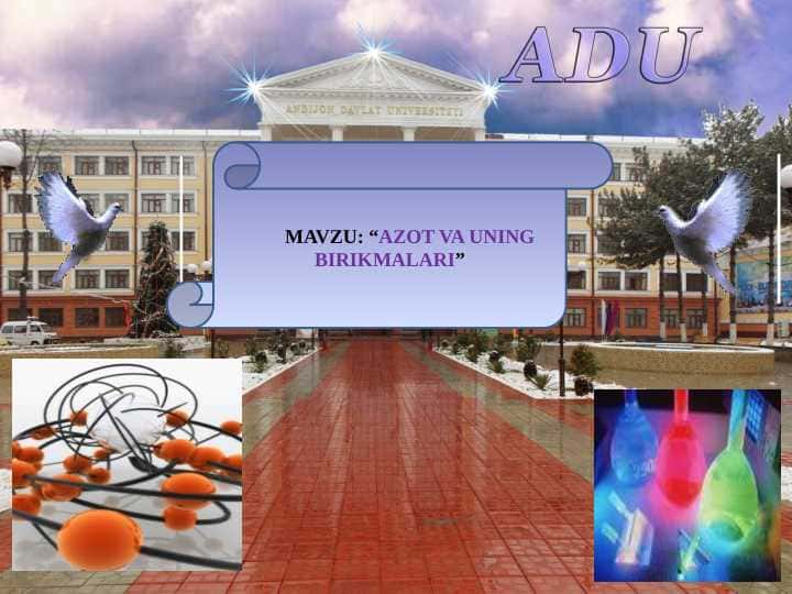 AZOT VA UNING BIRIKMALARI