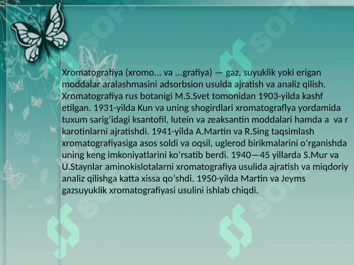 Xromatografik miqdoriy analiz 2