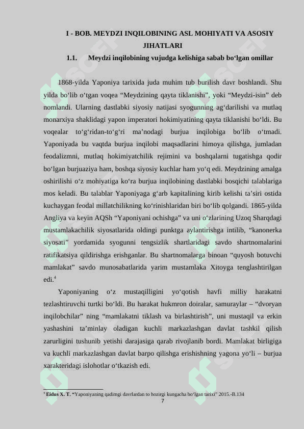 Osiyo va Afrika davlatlari tarixi 7
