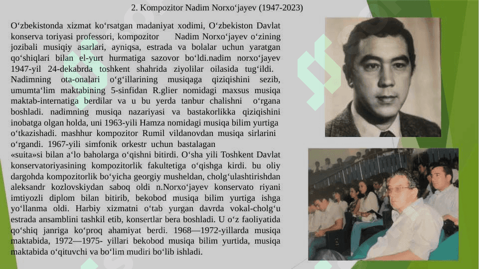Baxtli bolalik qo‘shig‘i” H.Muhammad she’ri, N.Norxo‘jaev musiqasi 4
