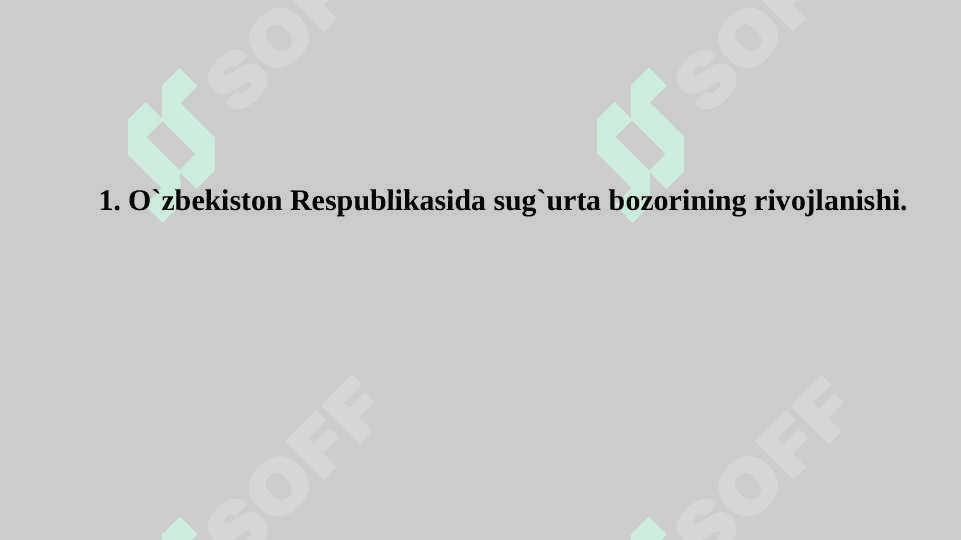 ХОRIJIY INVЕSTITSIYALARNI SUG`URTALASH  VA TAVAKKALCHILIK 2