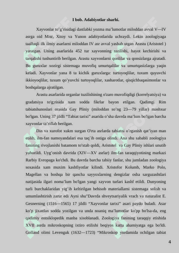 Yassi chuvalchanglarning rivojlanish sikli. 4