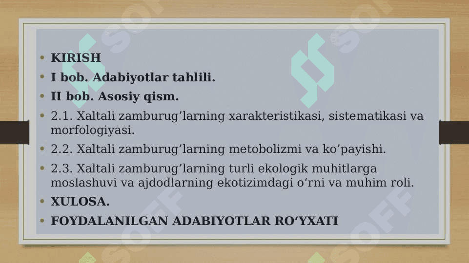Xaltali zamburug'lar 2