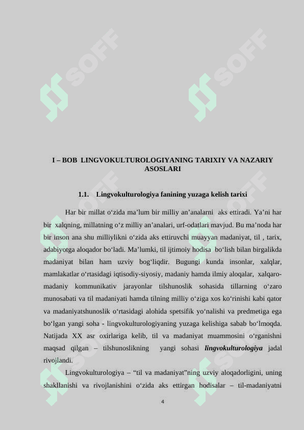 “LINGVOKULTUROLOGIYA” mavzusida kurs ishi 4