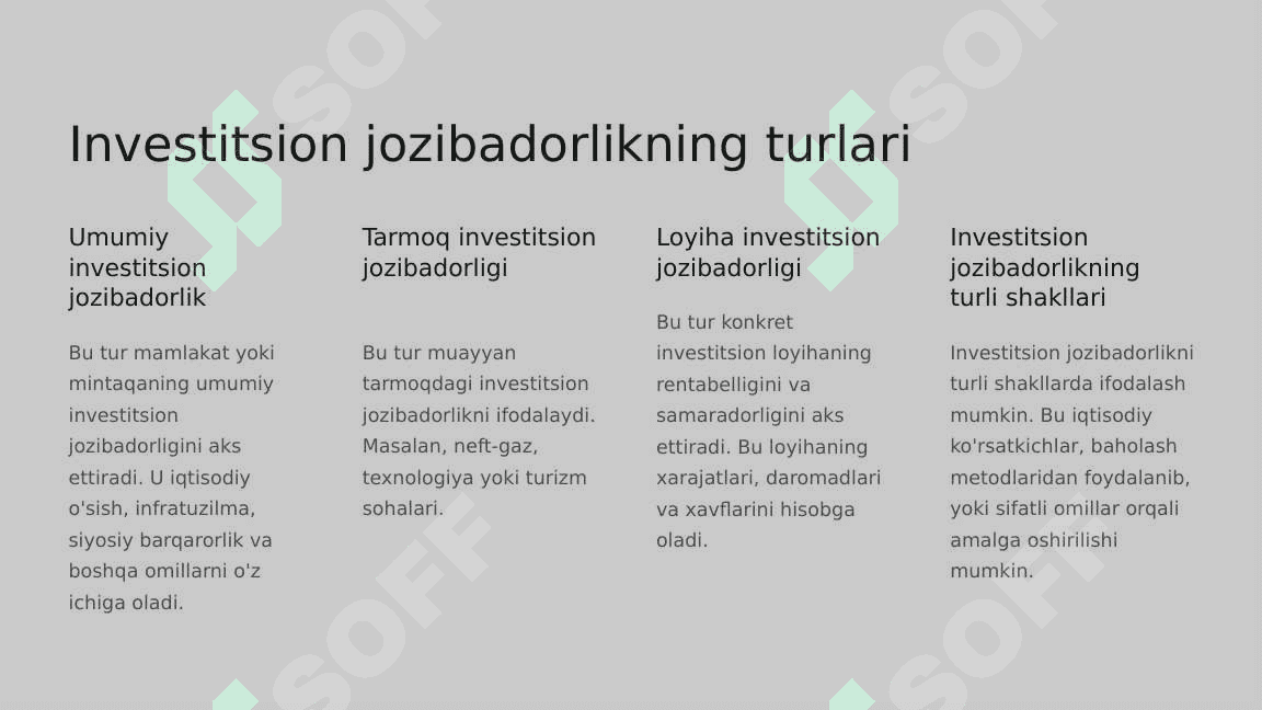 Investitsion Jozibadorlik 3
