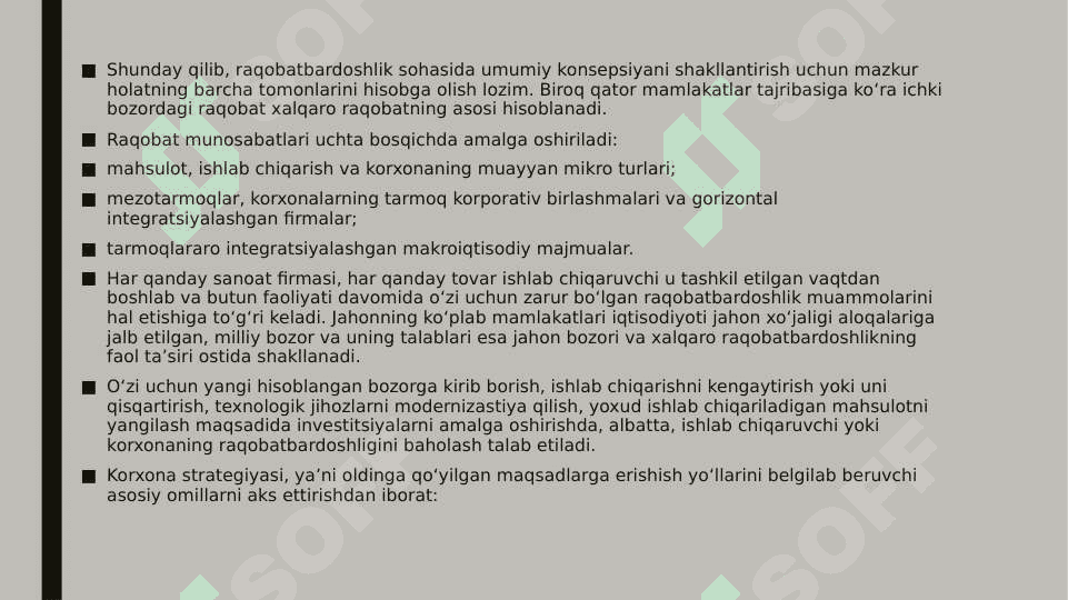 M.Portining raqobatbardoshlik omillari 3
