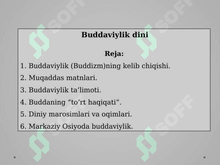 Buddaviylik dini (toʻliq) 2