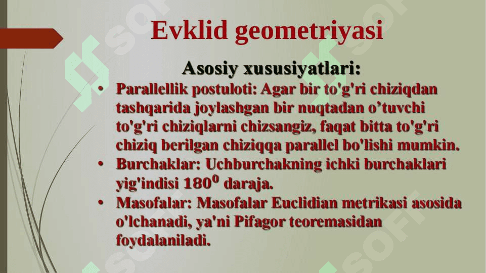 Tekislikda elliptik va giperbolik geometriya 3