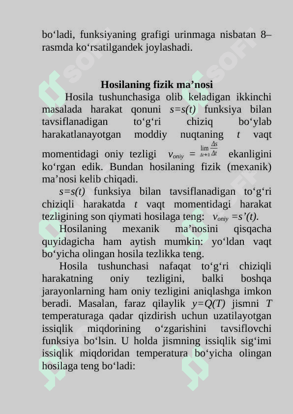 Parametrik tenglama bilan berilgan chiziq urinmasi va normali tenglamalari 8