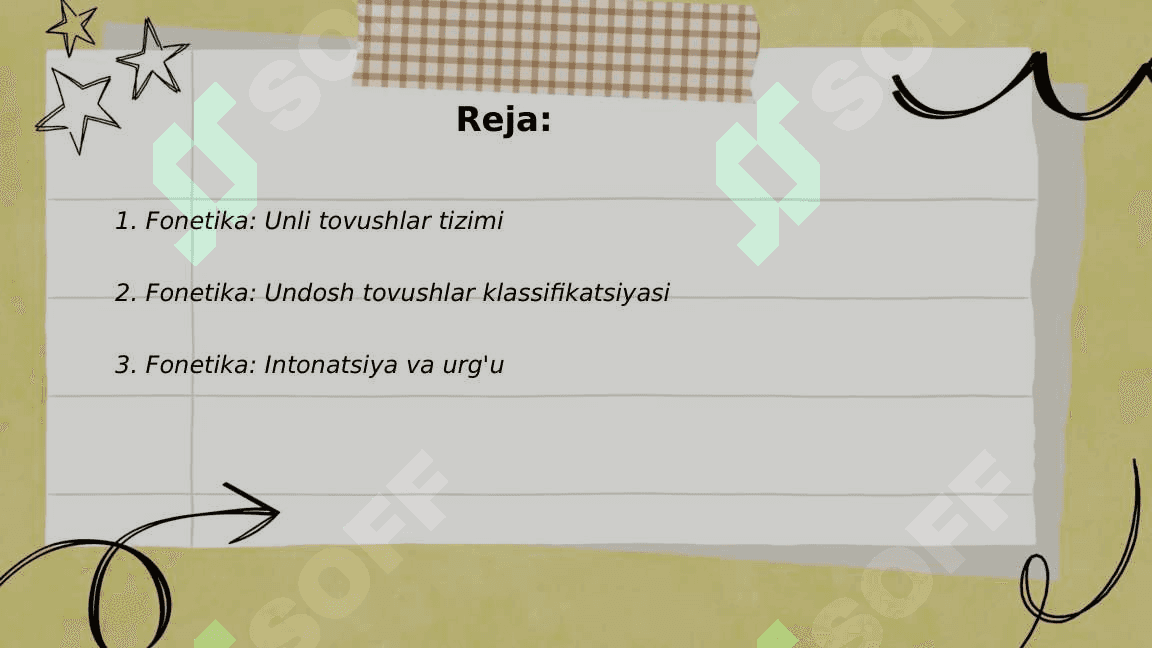 Fonetika va leksikologiya bo'limlari haqida umumiy tushunchalar. 2