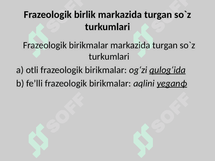 FRAZEOLOGIYA. TASVIRIY IFODA 5