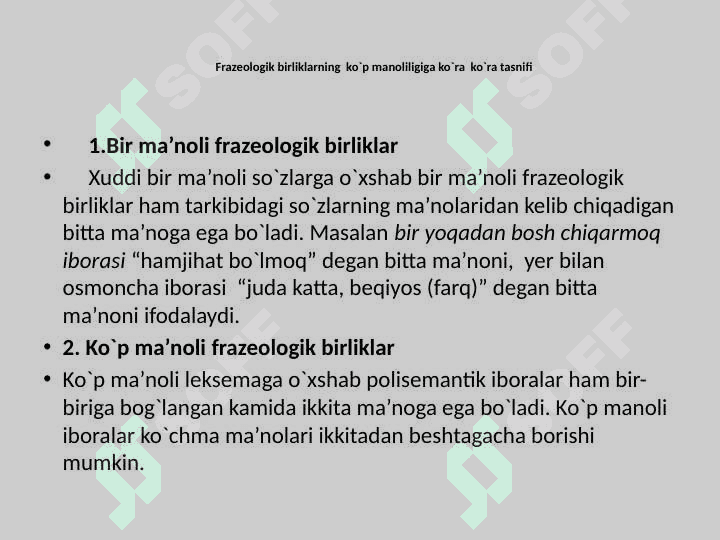 FRAZEOLOGIYA. TASVIRIY IFODA 7