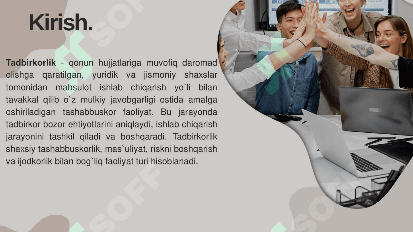 TADBIRKORLIK TUSHUNCHASI, MANBALARI VA KO`RSATKICHLARI 3