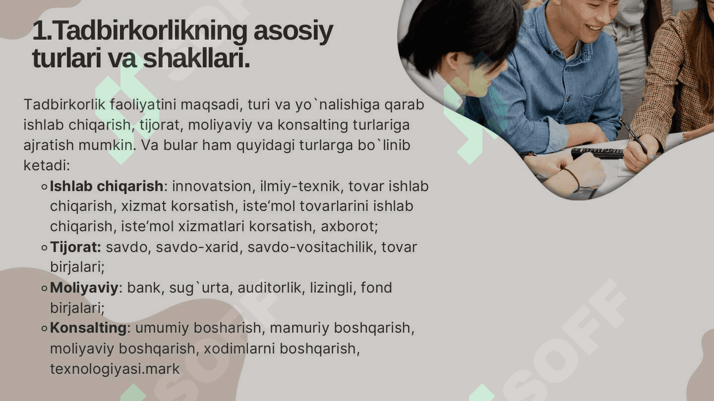 TADBIRKORLIK TUSHUNCHASI, MANBALARI VA KO`RSATKICHLARI 4