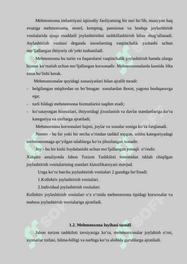 Mehmonxona ma’lumotlar bazasini loyihalash 5