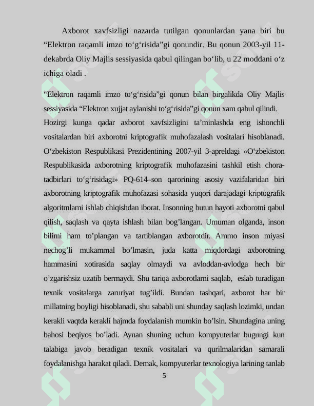 Daraxtsimon saralash va uning tahlili 5