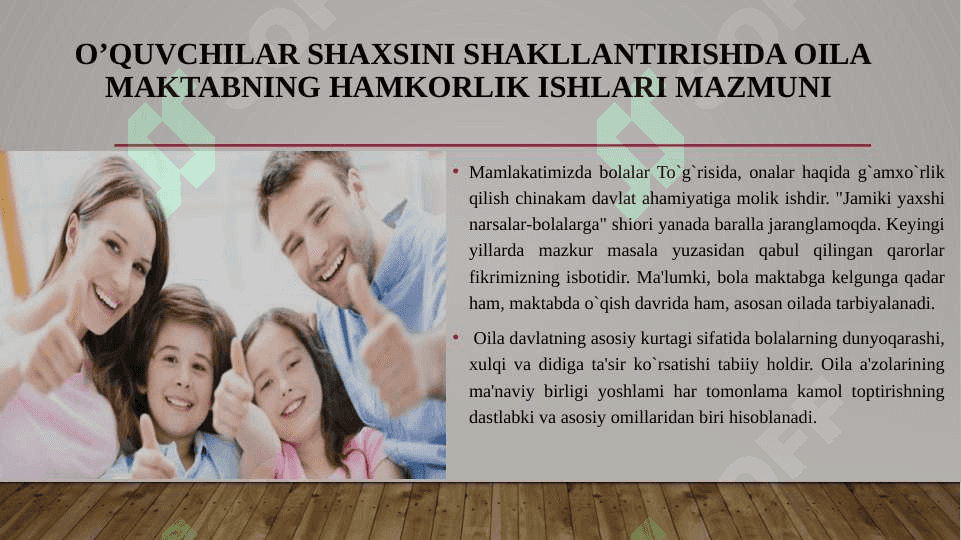 SHAXSNING OILA MUHITI VA JAMIYATDA SHAKLLANISHI 4