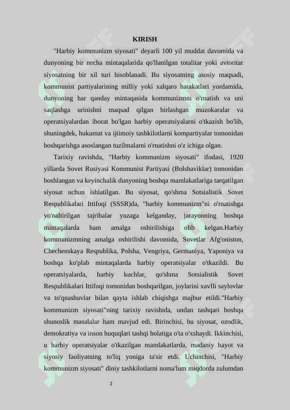 Harbiy komunizm siyosat 2