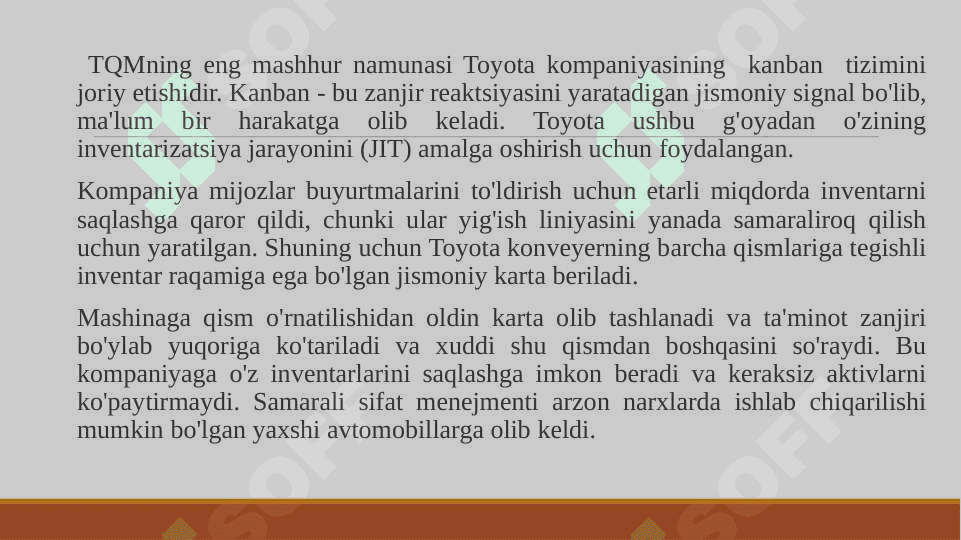 Umumiy sifat menejmenti (TQM) 5