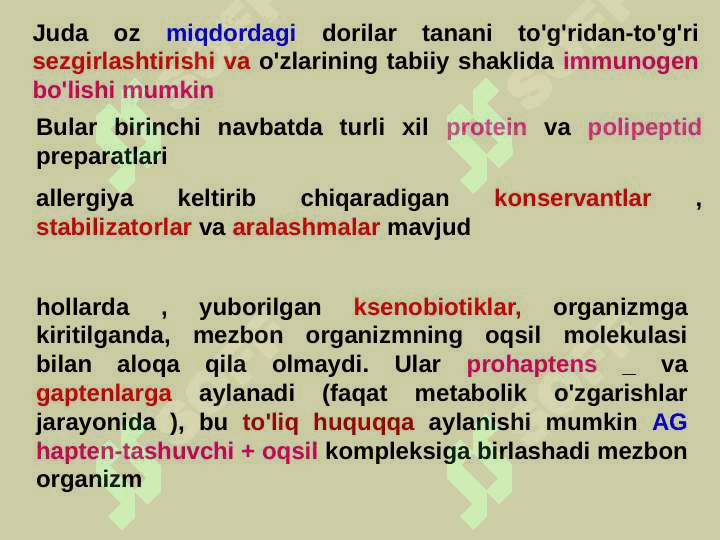 Dori allergiyasi 4