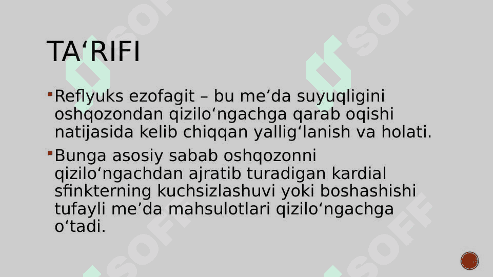 Reflyuks Ezofagit 2