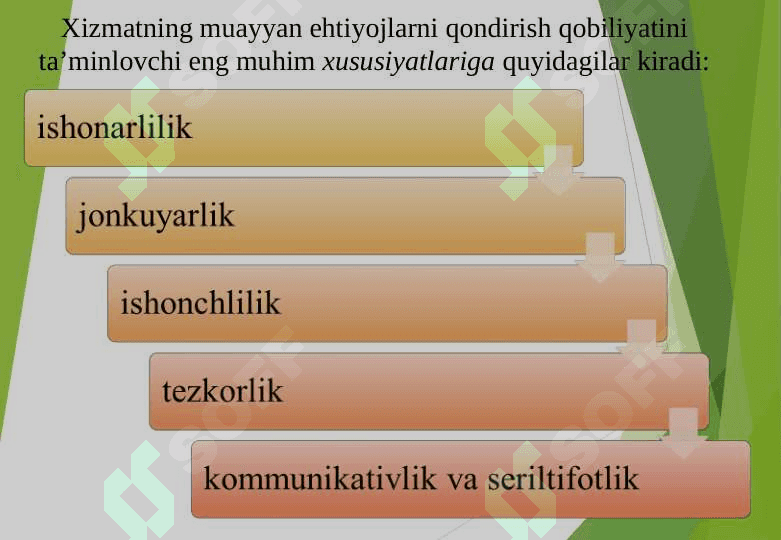 MЕHMОNХОNА ХO’JАLIGIDА ХIZMАTLАR SIFАTINI BОSHQАRISH 4