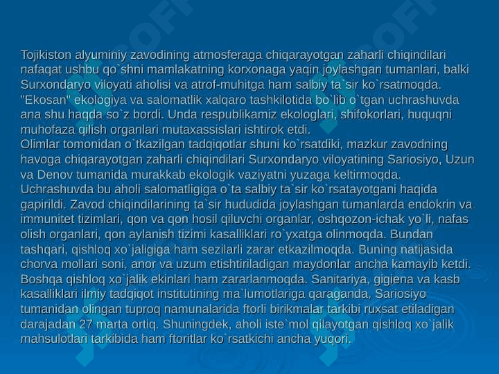Surxondaryo viloyatidagi ekologik muammolar 3