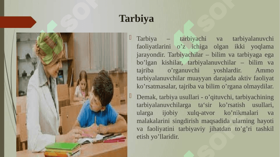 TARBIYA USULLARI VA SHAKLLARI 4