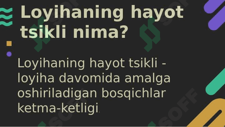 Loyihaning hayot sikli 3
