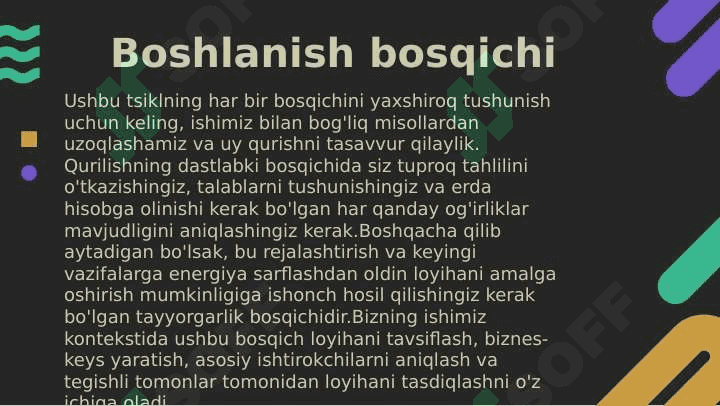 Loyihaning hayot sikli 7