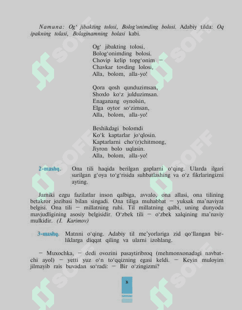 10- sinf ona tili darsligi 8