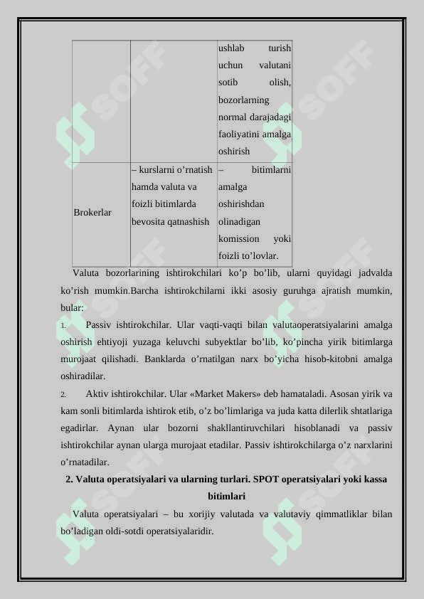 VALYUTA OPERATSYALARI HISOBI 7