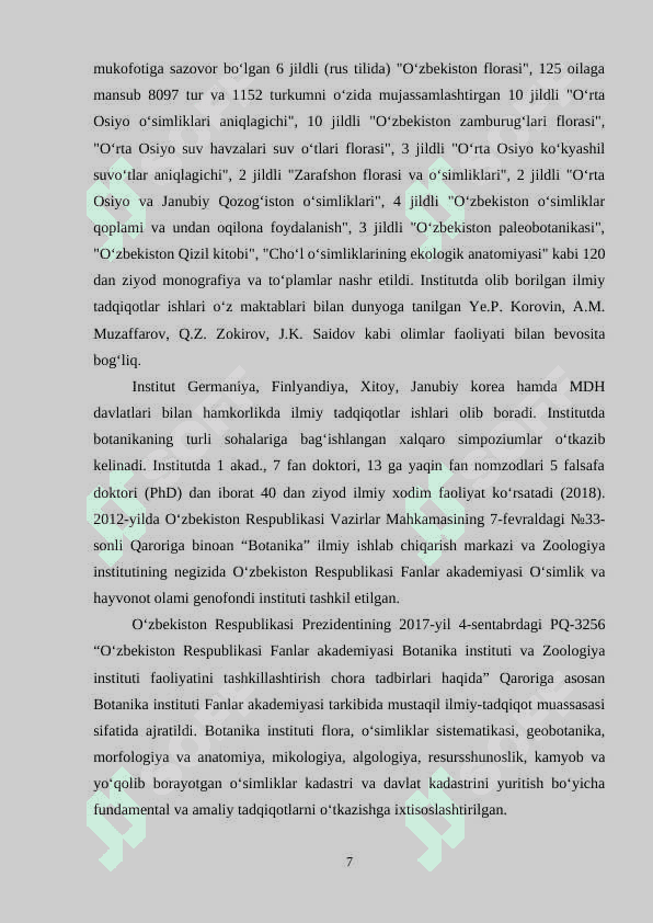 PALMANOMALAR QABILASI,OILALARI, TAVFSIFI VA ASOSIY TURLARI 7