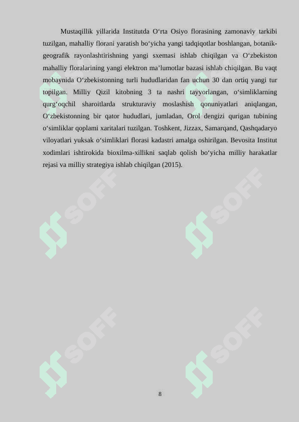 PALMANOMALAR QABILASI,OILALARI, TAVFSIFI VA ASOSIY TURLARI 8