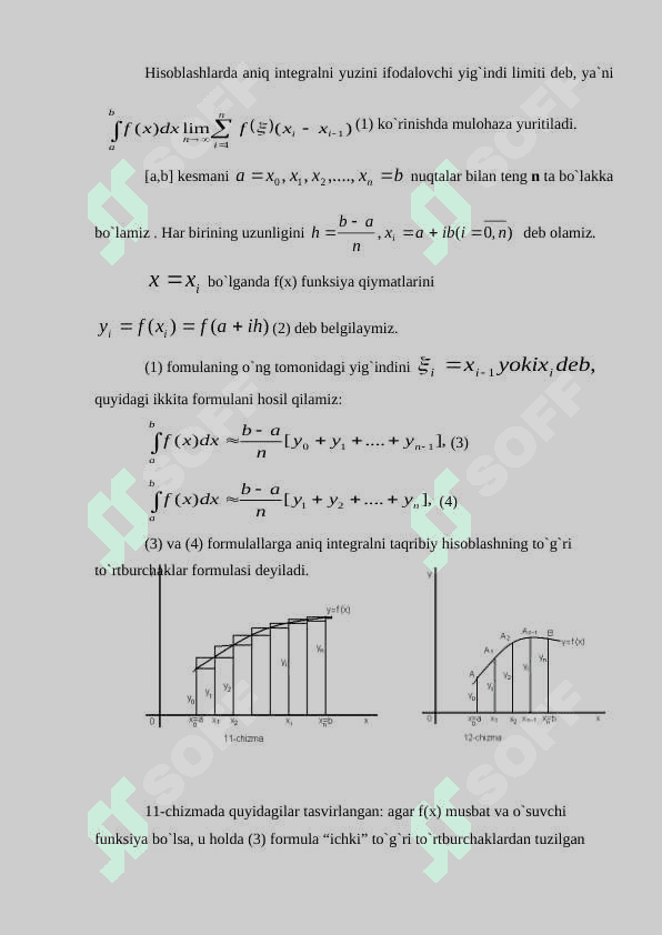 Taqribiy hisoblash formulalari 3