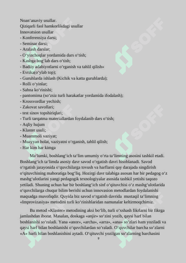 Savod oʻrgatish davrida gap ustida ishlash 8