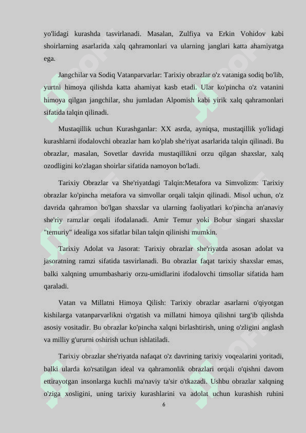 XX ASR O’ZBEK SHE’RIYATIDA TARIXIY OBRAZ TALQINI (MUHAMMAD YUSUF IJODI MISOLIDA) 6