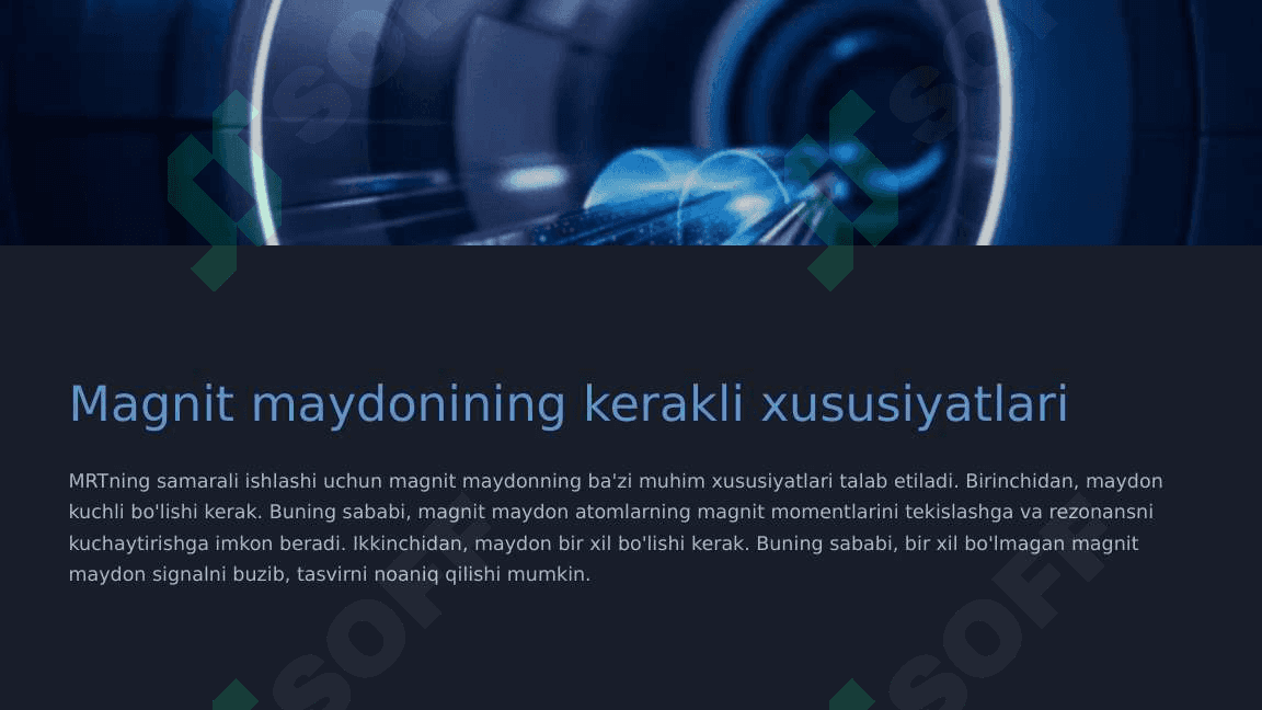Magnit-rezonans tomografiyaning fizik asoslari 4