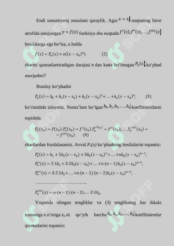 Teylor formulasining taqribiy hisoblashga tatbiqlari 3