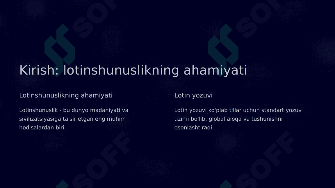 Zamonaviy tillarda lotinshunoslik 3